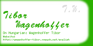 tibor wagenhoffer business card